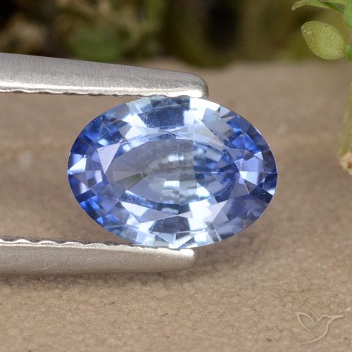 0.83ct Naturale Blu Zaffiro, Ovale, VVS