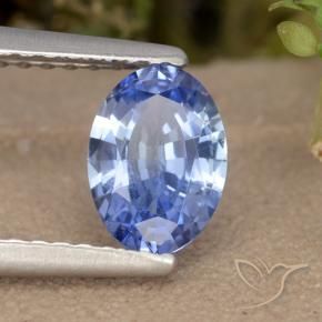 Zaffiro Blu naturale da 0.83 ct, Ovale, VVS