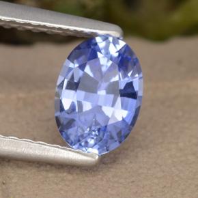 Zaffiro Blu pastello naturale da 0.92 ct, Ovale, VVS