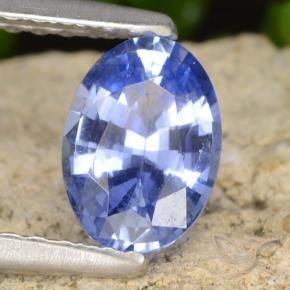 Zaffiro Blu navy medio naturale da 0.82 ct, Ovale, VVS