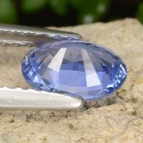 Zaffiro Blu navy medio naturale da 0.82 ct, Ovale, VVS