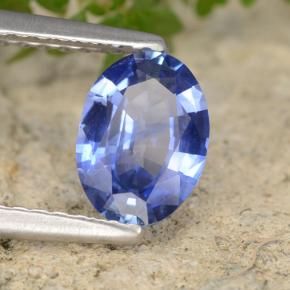 Zaffiro Blu naturale da 0.83 ct, Ovale, VVS-VS