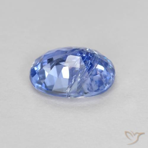 Zaffiro Blu pastello naturale da 0.75 ct, Ovale, SI