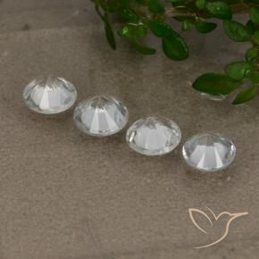 Gemme di Zaffiro Bianco naturale da 1.53 ct, Rotondo, VS