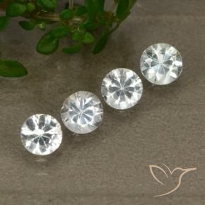 Gemme di Zaffiro Bianco naturale da 1.46 ct, Rotondo, VS