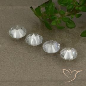 Gemme di Zaffiro Bianco naturale da 1.46 ct, Rotondo, VS