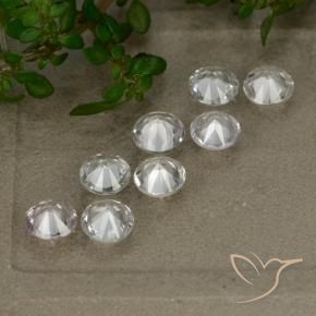 Gemme di Zaffiro Bianco naturale da 2.79 ct, Rotondo, VS