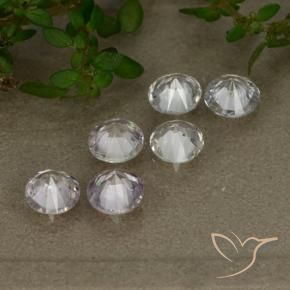 Gemme di Zaffiro Bianco naturale da 2.36 ct, Rotondo, VS