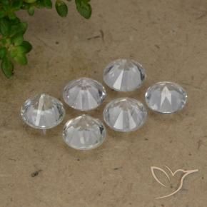 Gemme di Zaffiro Bianco naturale da 2.70 ct, Rotondo, VS
