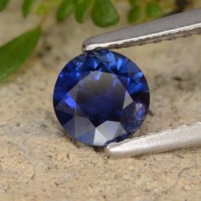 Zaffiro Blu navy naturale da 0.68 ct, Rotondo, VS