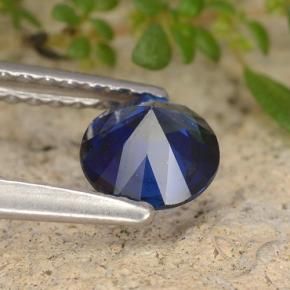 Zaffiro Blu navy naturale da 0.68 ct, Rotondo, VS