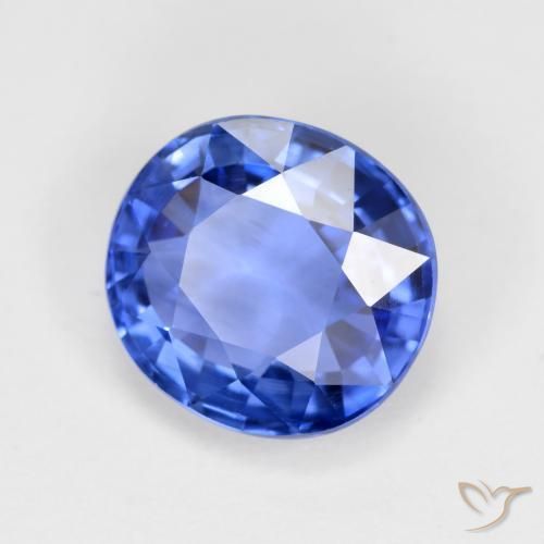 Zaffiro Blu scuro medio naturale da 4.19 ct, Ovale, VVS-VS