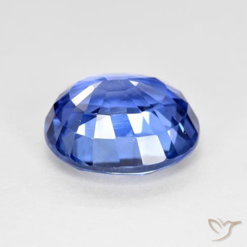 Zaffiro Blu scuro medio naturale da 4.19 ct, Ovale, VVS-VS