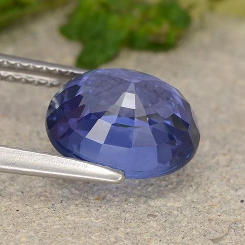 Zaffiro Blu fiordaliso naturale da 4.02 ct, Ovale, VS