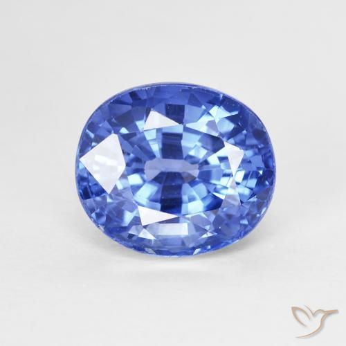4.07ct Naturale Blu navy medio Zaffiro, Ovale, VVS-VS