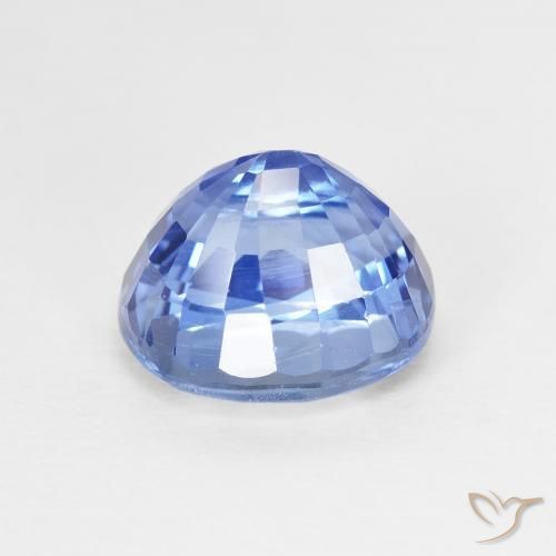 Zaffiro Blu navy medio naturale da 4.07 ct, Ovale, VVS-VS