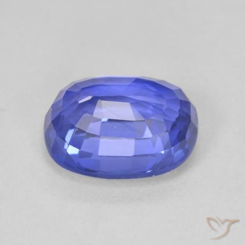 Zaffiro Blue violetto scuro naturale da 4.05 ct, Ovale, VVS-VS