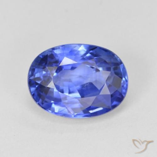 4.11ct Naturale Azzurro fiordaliso chiaro Zaffiro, Ovale, VS