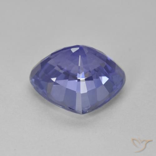 Zaffiro Blue violetto scuro naturale da 4.01 ct, Forma a pera, VS