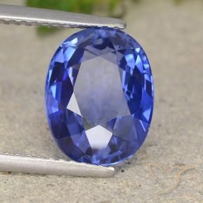 Zaffiro Blu fiordaliso naturale da 4.96 ct, Ovale, VS