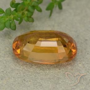 Zaffiro Arancio Medio naturale da 5.99 ct, Ovale, VS-SI
