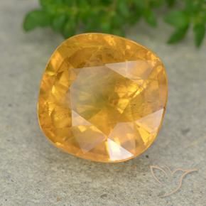 Zaffiro Arancio Medio naturale da 7.15 ct, Cuscino, VS-SI