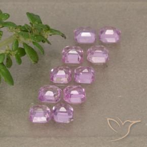 Gemme di Zaffiro Rosa chiaro naturale da 1.64 ct, Ottagonale / Taglio smeraldo, VS