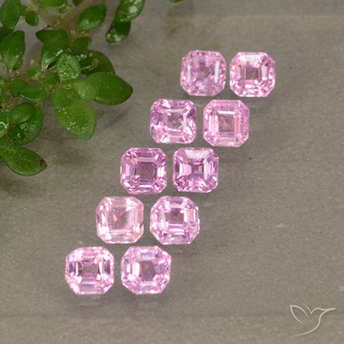 1.49ctw Naturale Rosa viola reale molto chiaro Zaffiro, Taglio smeraldo, VS