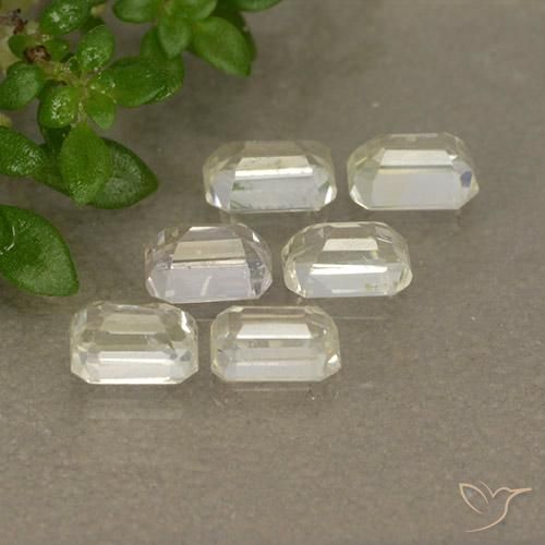 Gemme di Zaffiro Giallo chiaro naturale da 1.73 ct, Ottagonale / Taglio smeraldo, VS