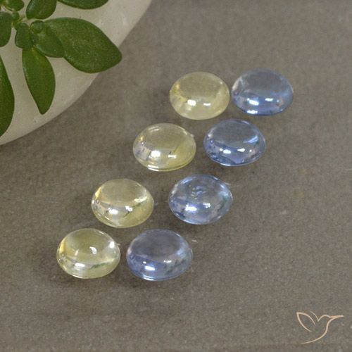 1.95ctw Naturale Multicolore Zaffiro, Rotondo, Trasparente
