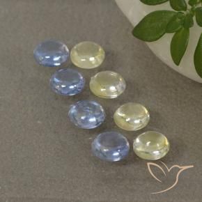 Gemme di Zaffiro Multicolore naturale da 1.95 ct, Rotondo, Trasparente