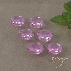 Gemme di Zaffiro Viola-Rosa naturale da 1.16 ct, Rotondo, Trasparente