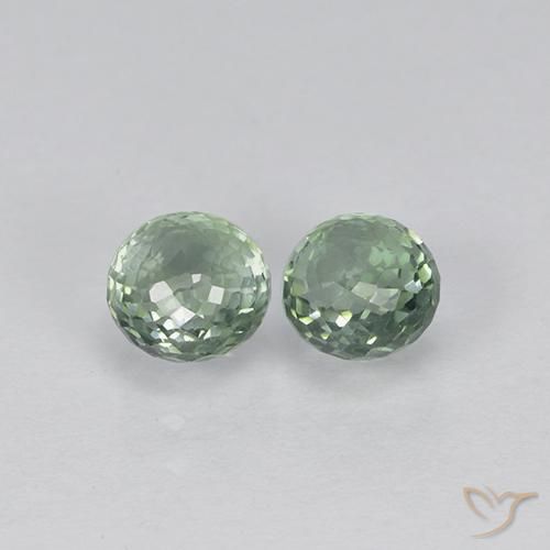 1.22ctw Naturale Verde grigiastro Zaffiro, Rotondo, VVS-VS
