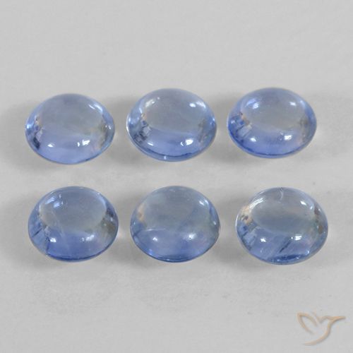 1.44ctw Naturale Bambina blu Zaffiro, Rotondo, Trasparente