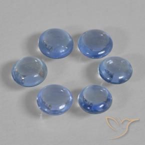 Gemme di Zaffiro Bambina blu naturale da 1.00 ct, Rotondo, Trasparente