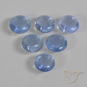 Gemme di Zaffiro Bambina blu naturale da 1.00 ct, Rotondo, Trasparente