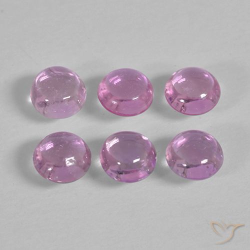1.69ctw Naturale Rosa porpora chiaro reale Zaffiro, Rotondo, Trasparente
