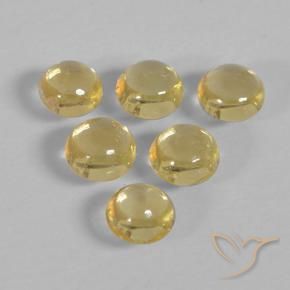 Gemme di Zaffiro Giallo intenso naturale da 1.23 ct, Rotondo, Trasparente