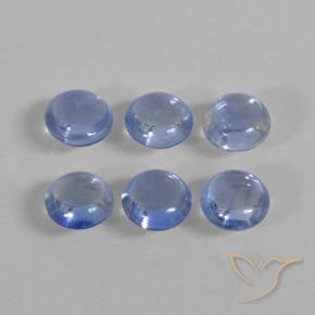 Gemme di Zaffiro Blu navy chiaro naturale da 1.22 ct, Rotondo, Trasparente