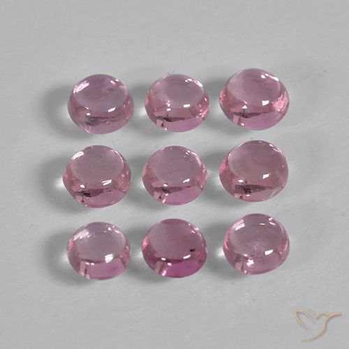 1.56ctw Naturale Medium Deep Pink Zaffiro, Rotondo, Trasparente