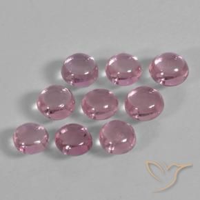 Gemme di Zaffiro Medium Deep Pink naturale da 1.56 ct, Rotondo, Trasparente