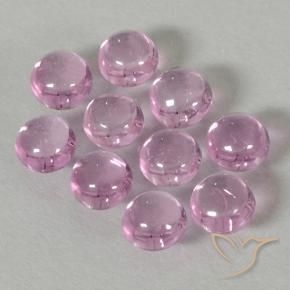Gemme di Zaffiro Rosa Molto Chiaro naturale da 2.06 ct, Rotondo, Trasparente