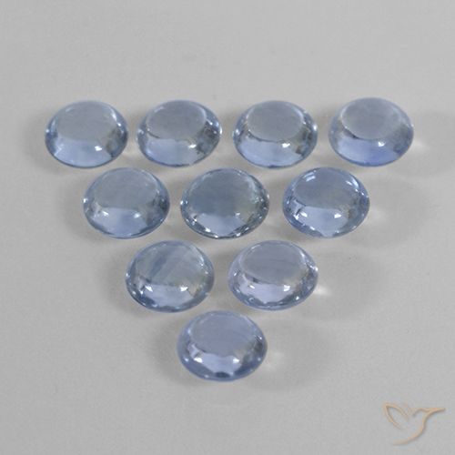 2.23ctw Naturale Azzurro Zaffiro, Rotondo, Trasparente