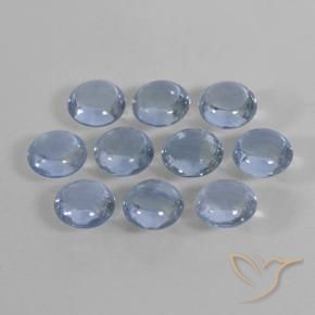 Gemme di Zaffiro Azzurro naturale da 2.23 ct, Rotondo, Trasparente