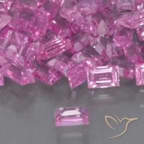 Zaffiro Viola medio naturale da 0.11 ct, Taglio a baguette, VS