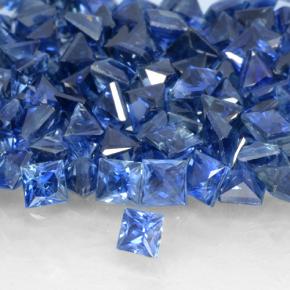 Zaffiro Blu scuro naturale da 0.17 ct, Quadrato, VVS-VS