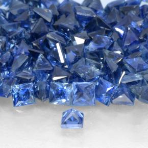 Zaffiro Blu scuro naturale da 0.17 ct, Quadrato, VVS-VS