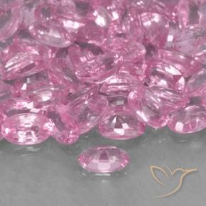 Zaffiro Rosa hot naturale da 0.31 ct, Ovale, VVS-VS