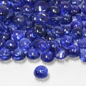 Zaffiro Blu reale naturale da 0.27 ct, Rotondo, Traslucido