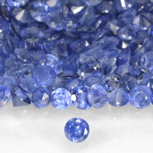 Zaffiro Blu pastello naturale da 0.01 ct, Rotondo, VS